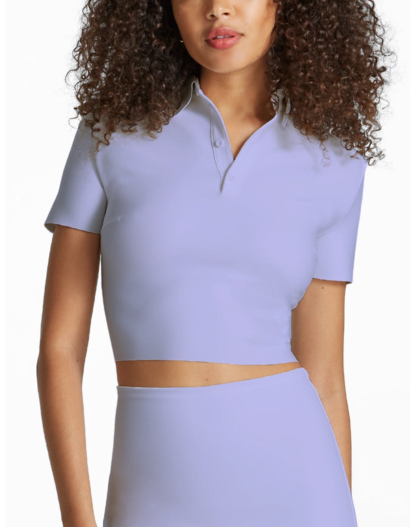 Neoprene Polo Shirt | Lilac