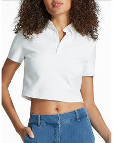 Neoprene Polo Shirt | White
