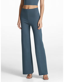 Neoprene Wide Leg Pant | Storm