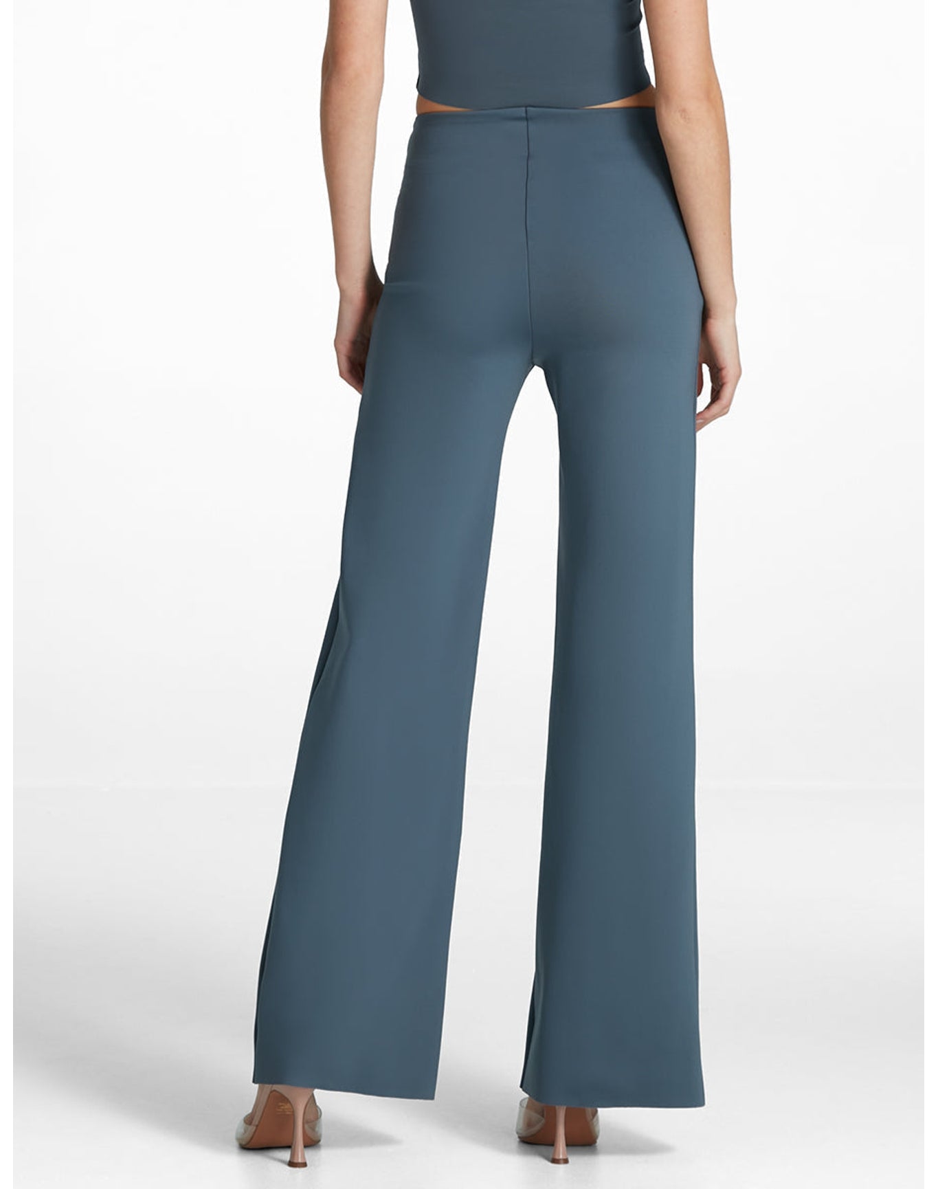 Neoprene Wide Leg Pant | Storm