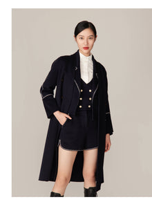 Ngari Cashmere Coat | Navy