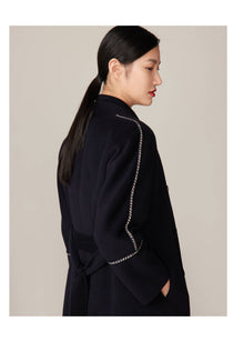 Ngari Cashmere Coat | Navy