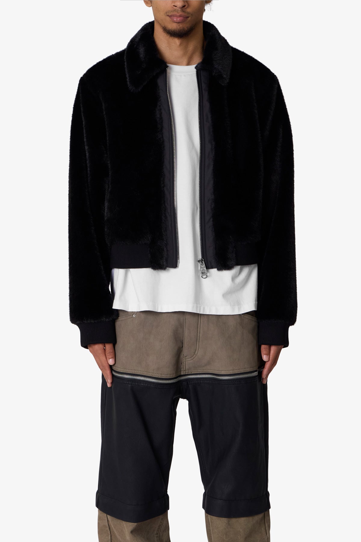 Night Wolf Faux Jacket | Black