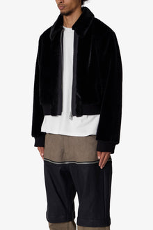 Night Wolf Faux Jacket | Black