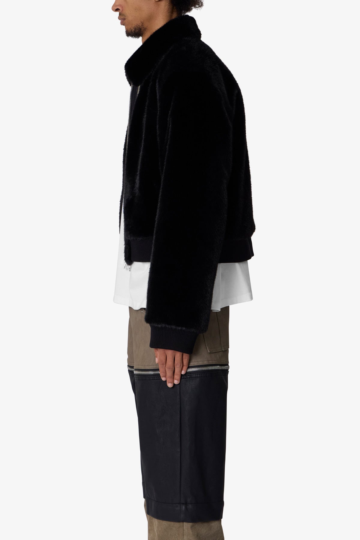 Night Wolf Faux Jacket | Black