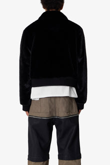 Night Wolf Faux Jacket | Black