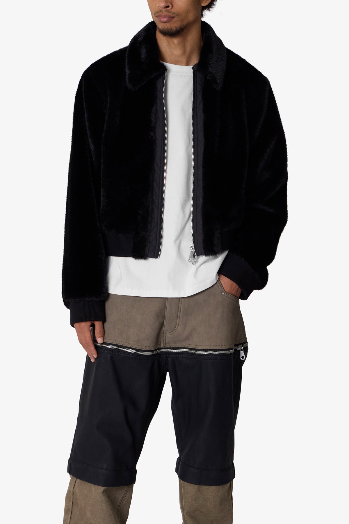 Night Wolf Faux Jacket | Black