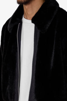 Night Wolf Faux Jacket | Black