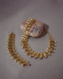 The Milan Bead Stud Bracelet | Gold
