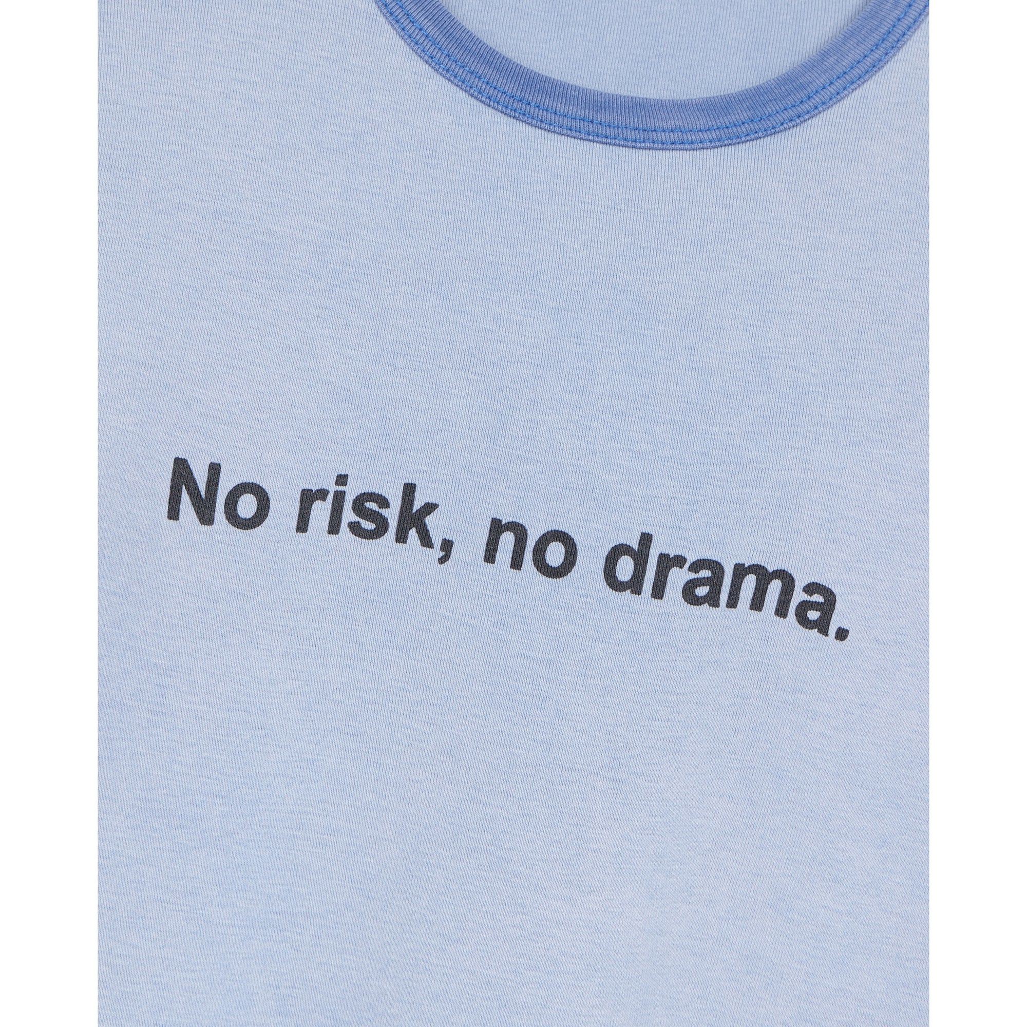 No Risk Serigraphy T-Shirt | Women | Stone Blue