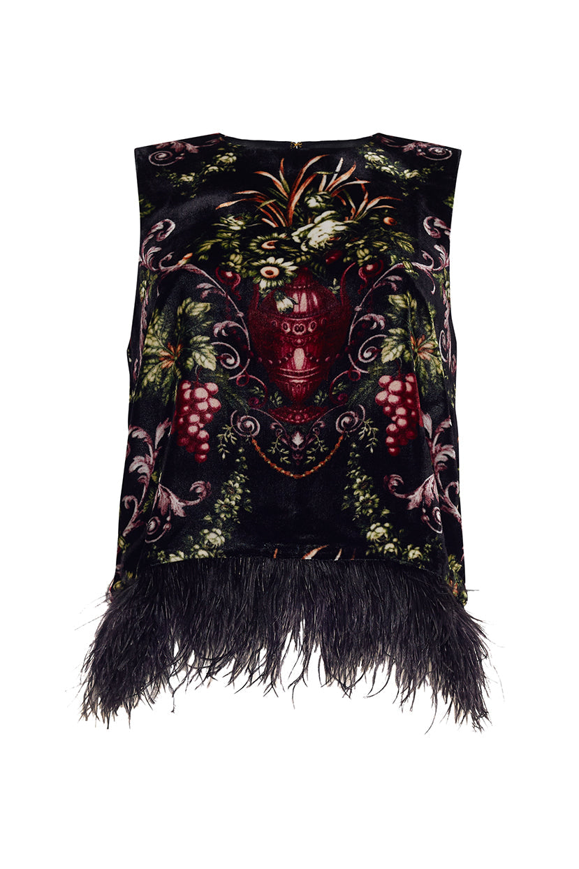 Noah Top | Black Fleur