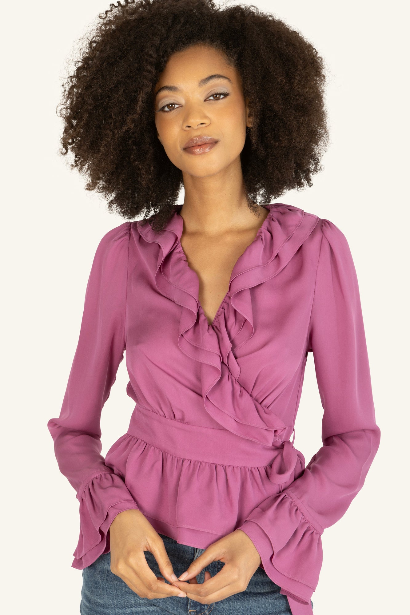 Noelle Blouse | Plum