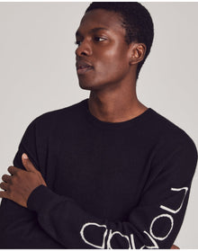 Nomad1942 | Men | Dawson Intarsia Crew | Black