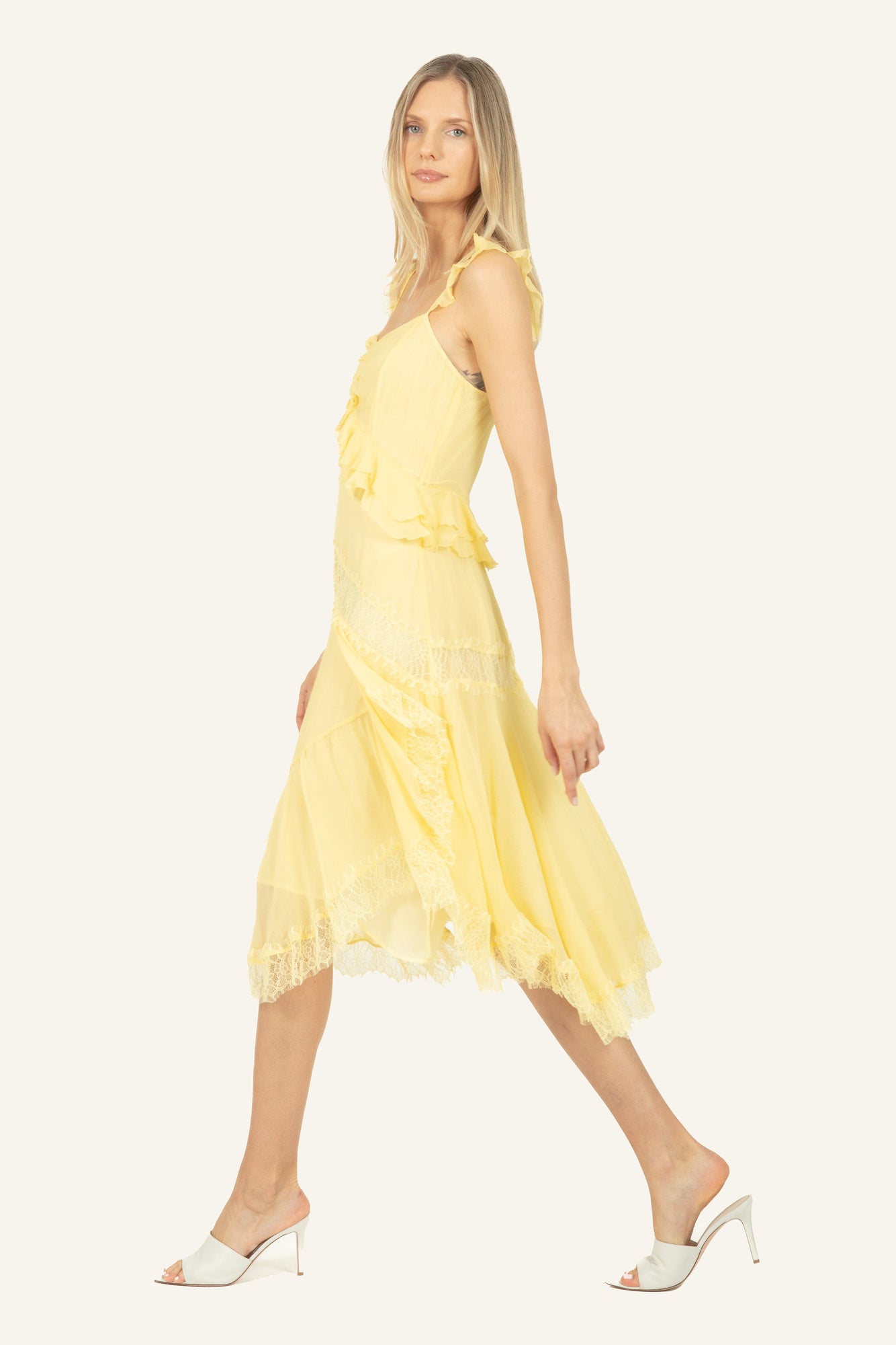 Lenore Midi Dress | Lemon Sorbet