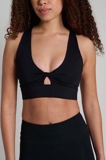 Fabletics | Oasis Twist Sports Bra | Black