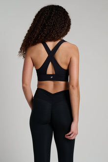 Fabletics | Oasis Twist Sports Bra | Black