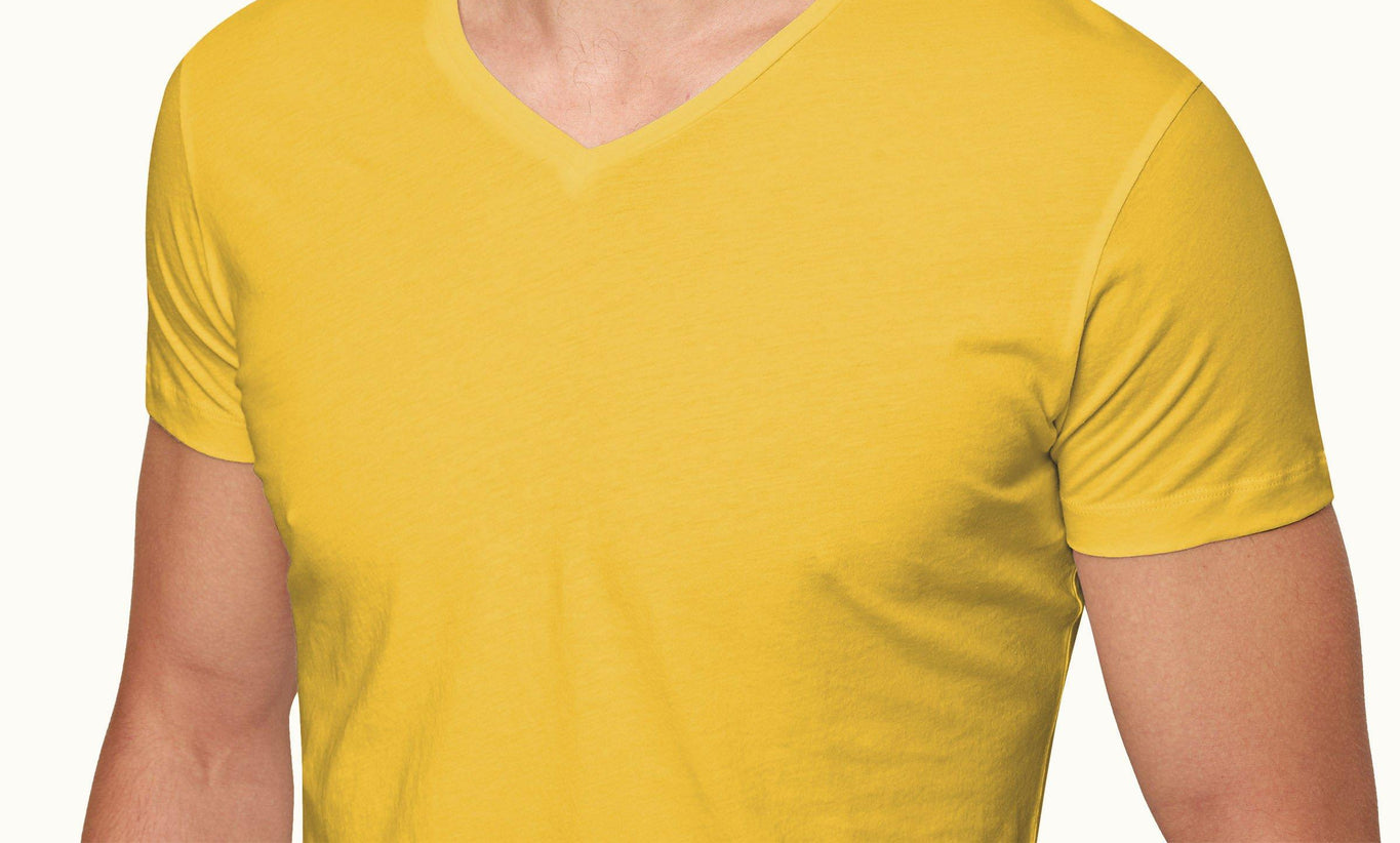 OB Tailored Fit V-Neck T-Shirt | Yellow Blaze