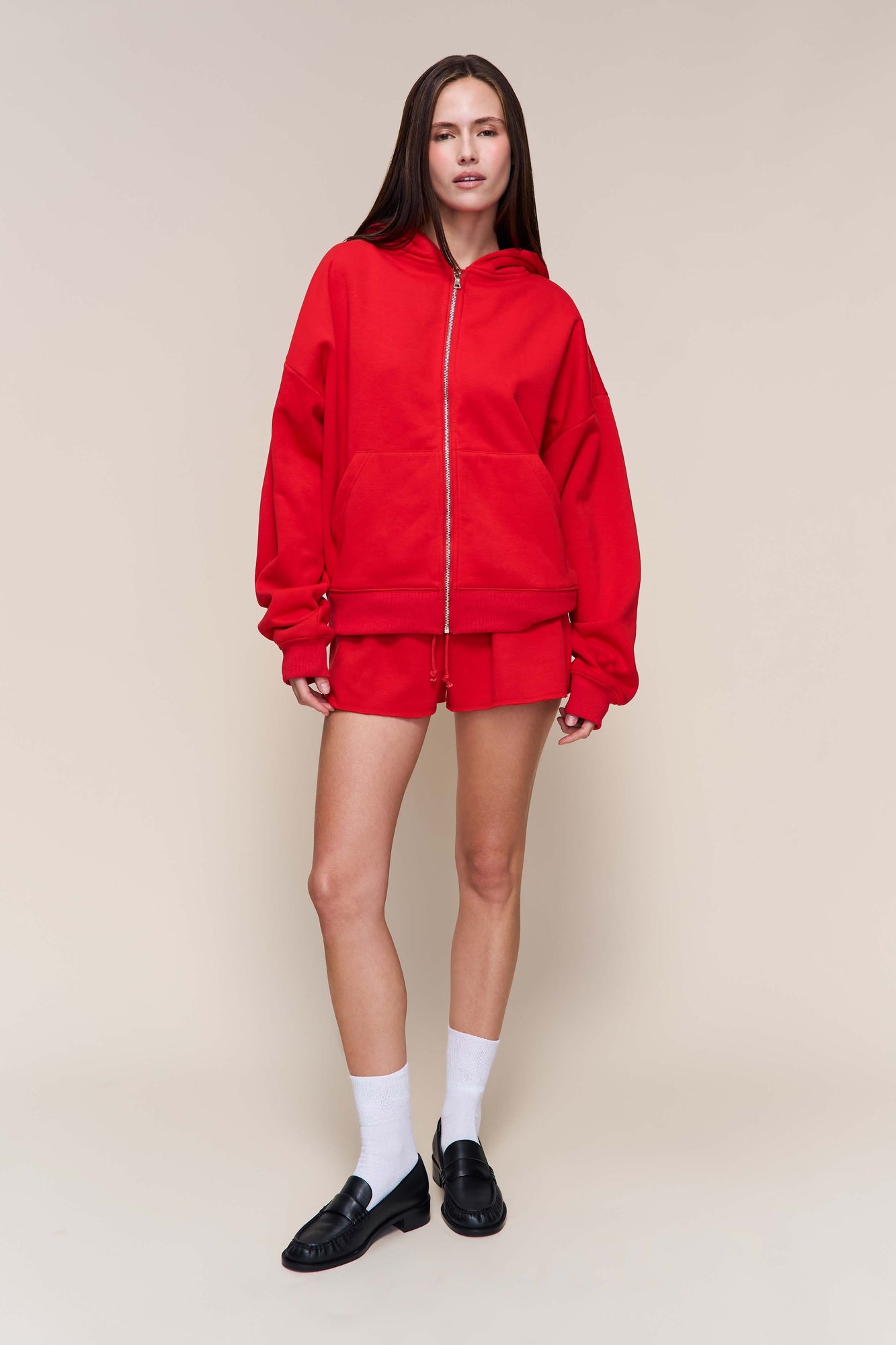 Womens | Fleece Short | Red Love