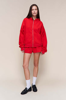 Womens | Zip Up Hoodie | Red Love