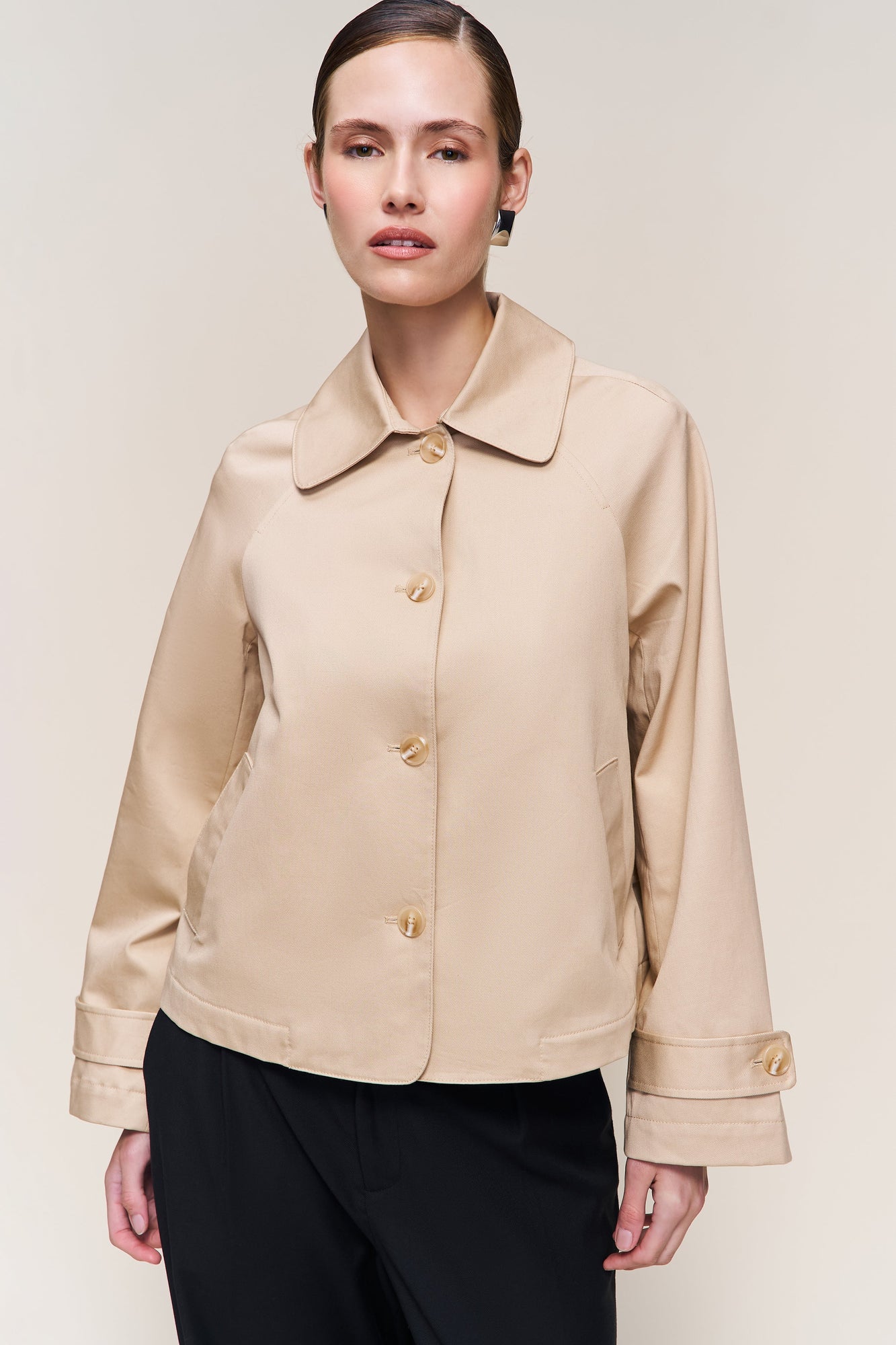 Womens | Romeo Trench Coat | Taupe