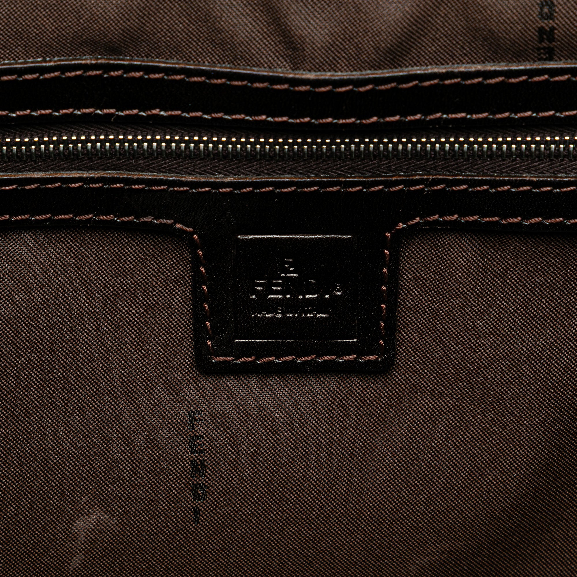 Fendi | Pre-Owned Large Zucca Canvas Twins Tote | Brown