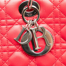 Dior | Pre-Owned Large Lambskin Cannage Lady | Red