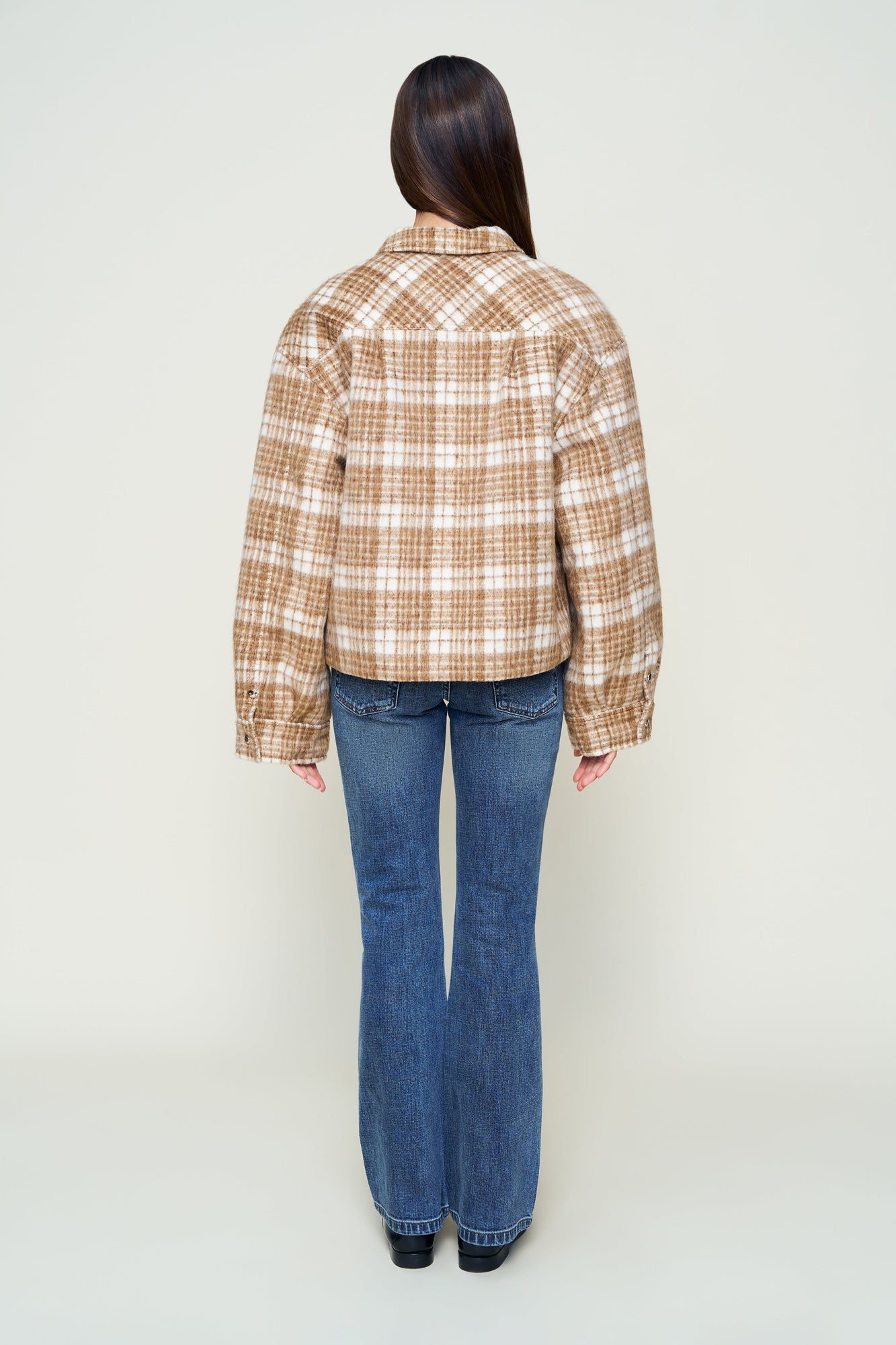 Womens | Quinn Quilted Jacket | Brown Plaid
