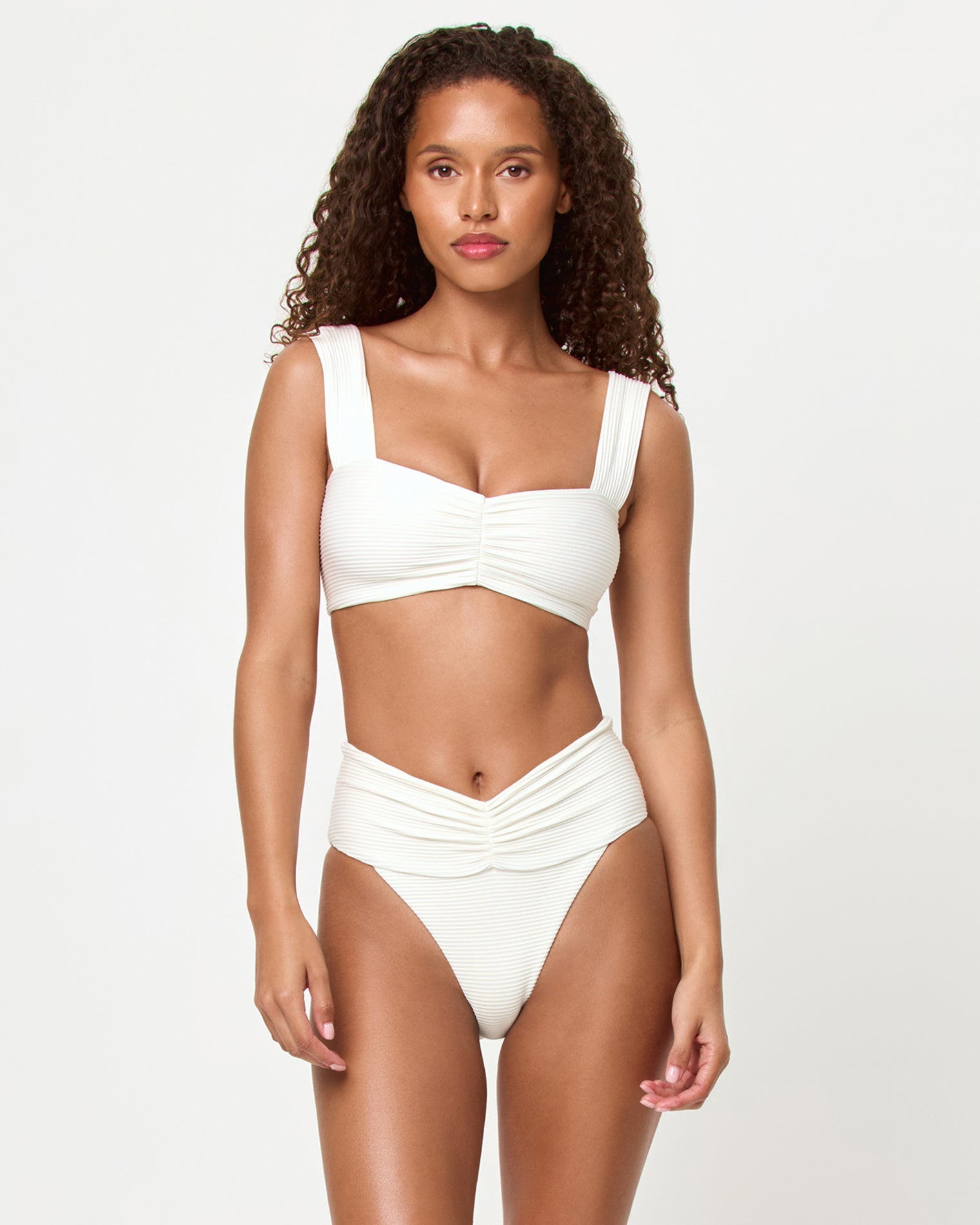 Eco Chic Repreve® Marlee Bikini Top | Cream