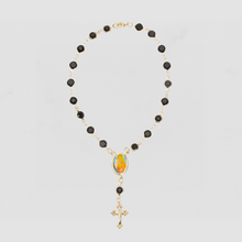 The Onyx Rosary Anklet | Gold