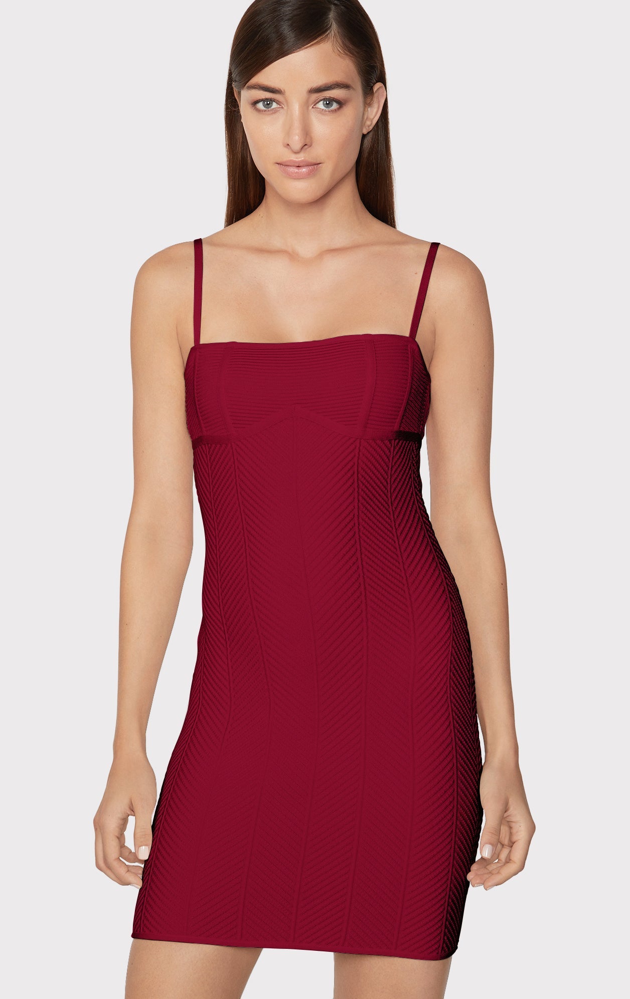 Ottoman Mini Dress | Raspberry