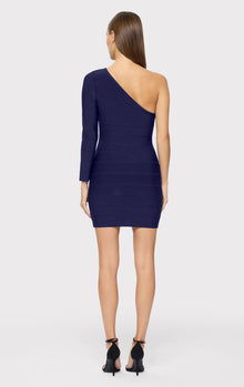 Asymmetrical Mini Dress | Classic Blue