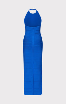 Halter Bandage Gown | Bright Blue