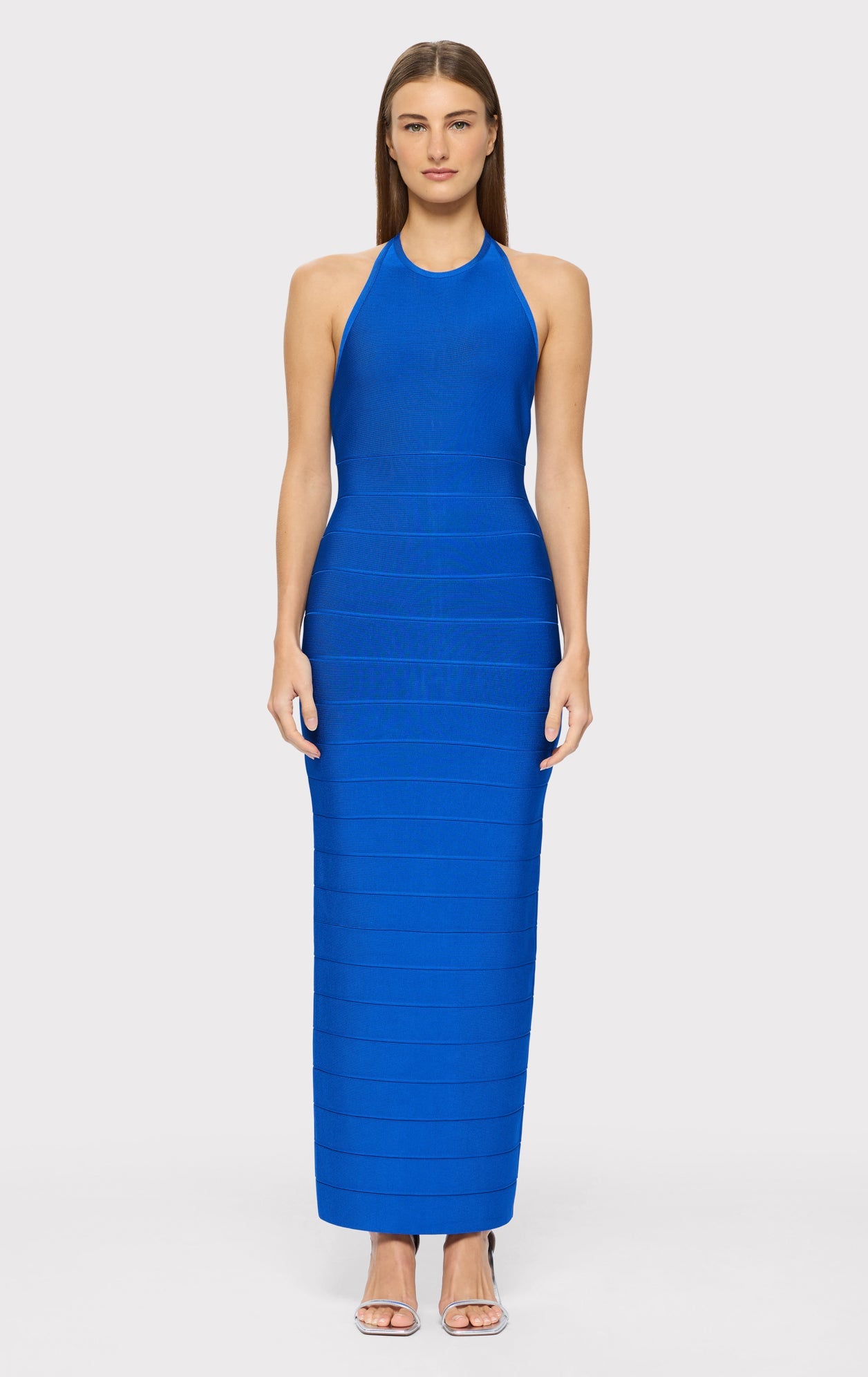 Halter Bandage Gown | Bright Blue