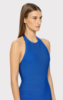 Halter Bandage Gown | Bright Blue