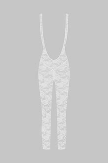 Backless Jumpsuit - Flashback | White