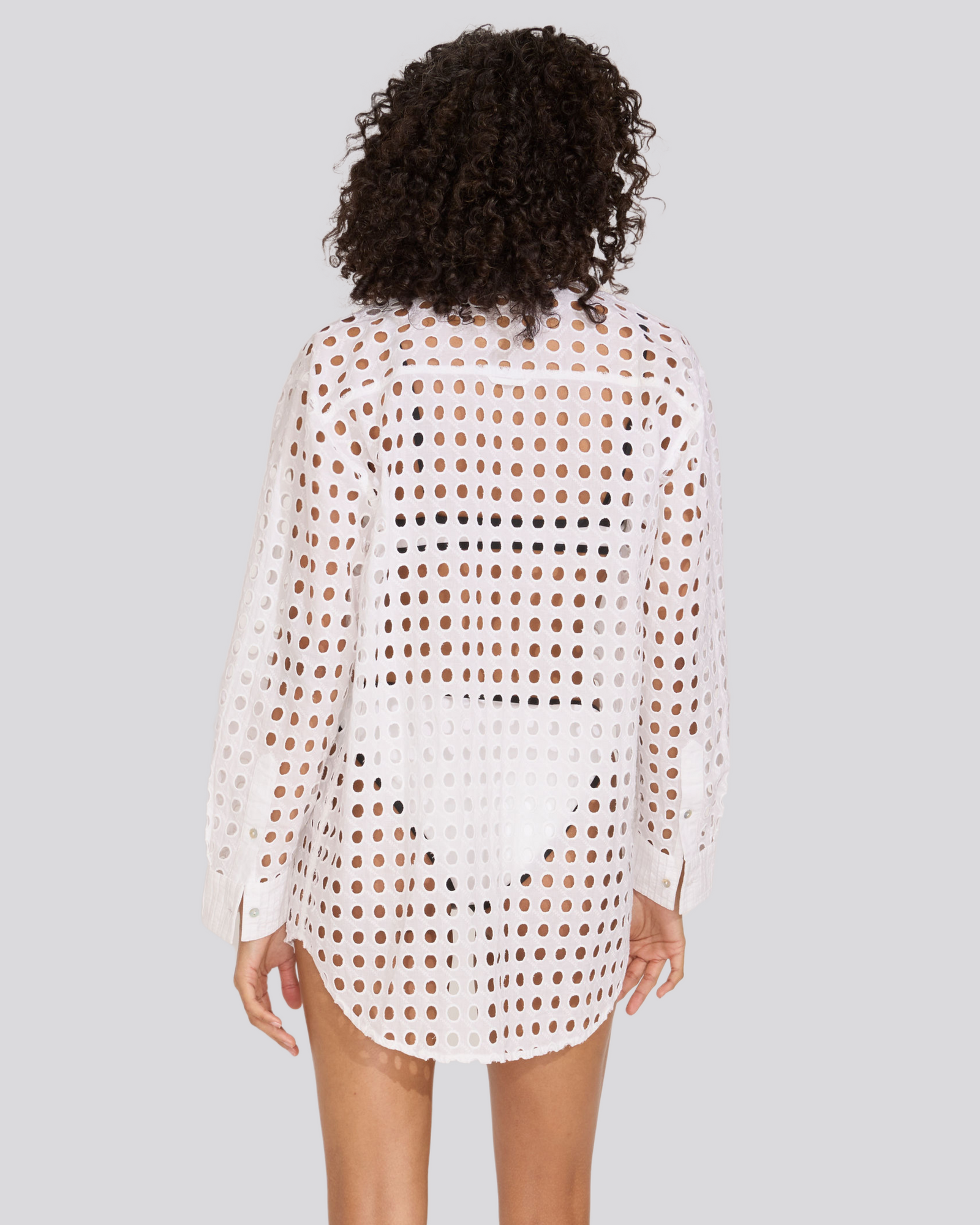 The Eyelet Oxford Tunic - Solid & Striped
