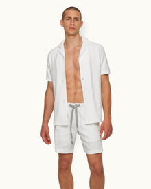 Washed Buttercup Relaxed Fit Drawcord Garment-Dye Shorts | Washed Buttercup