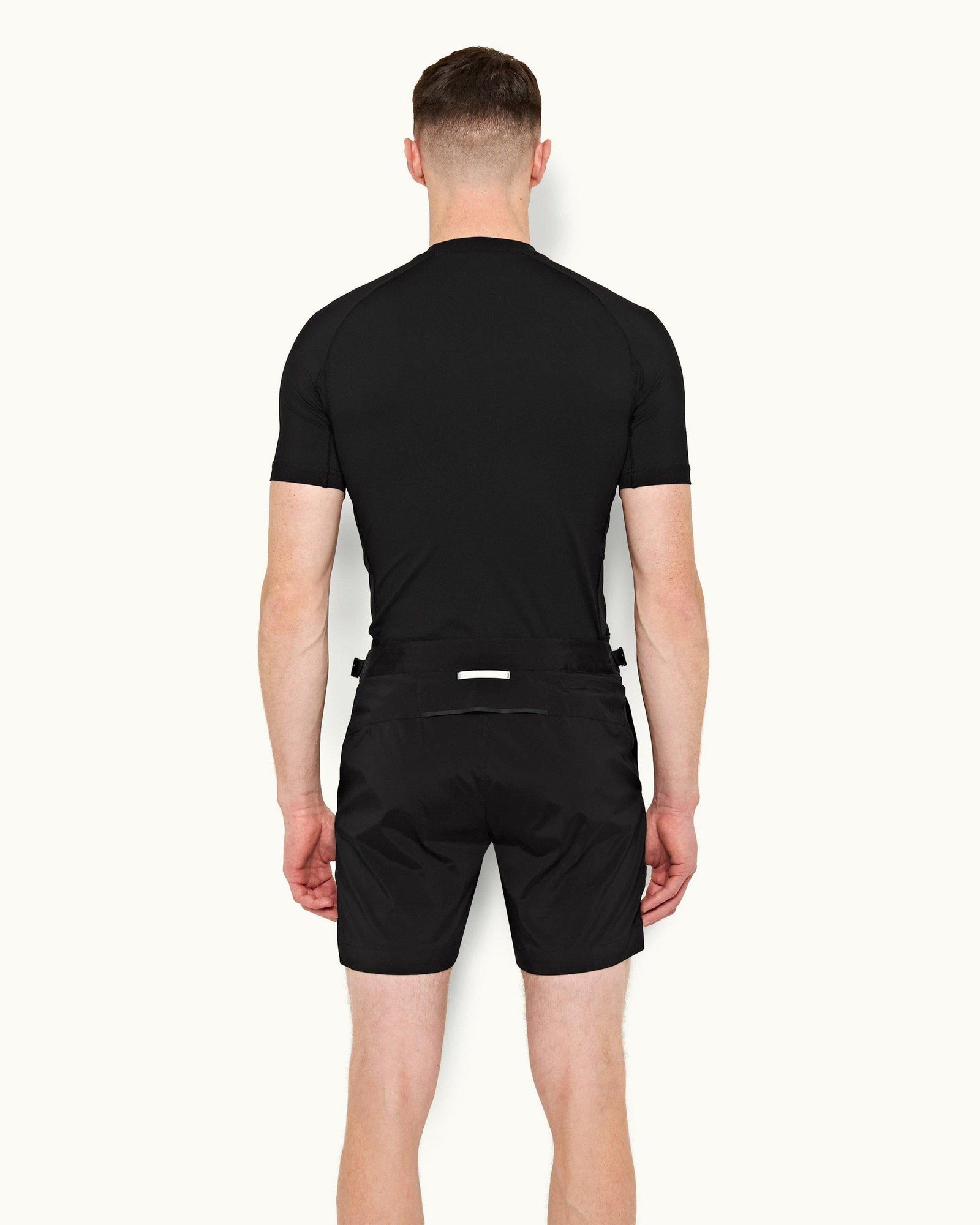 Black Short-Sleeve Rash Guard | Black