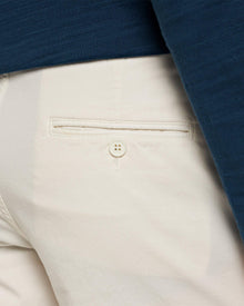 Bulldog Cotton Twill White Sand Mid-Length Cotton Twill Shorts | White Sand