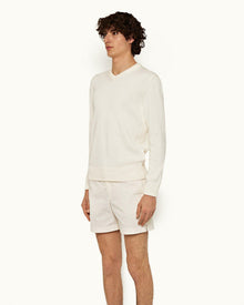Men | Bulldog Cotton Twill Short | White Sand