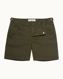 Bulldog Cotton Twill Palm Mid-Length Shorts | Palm