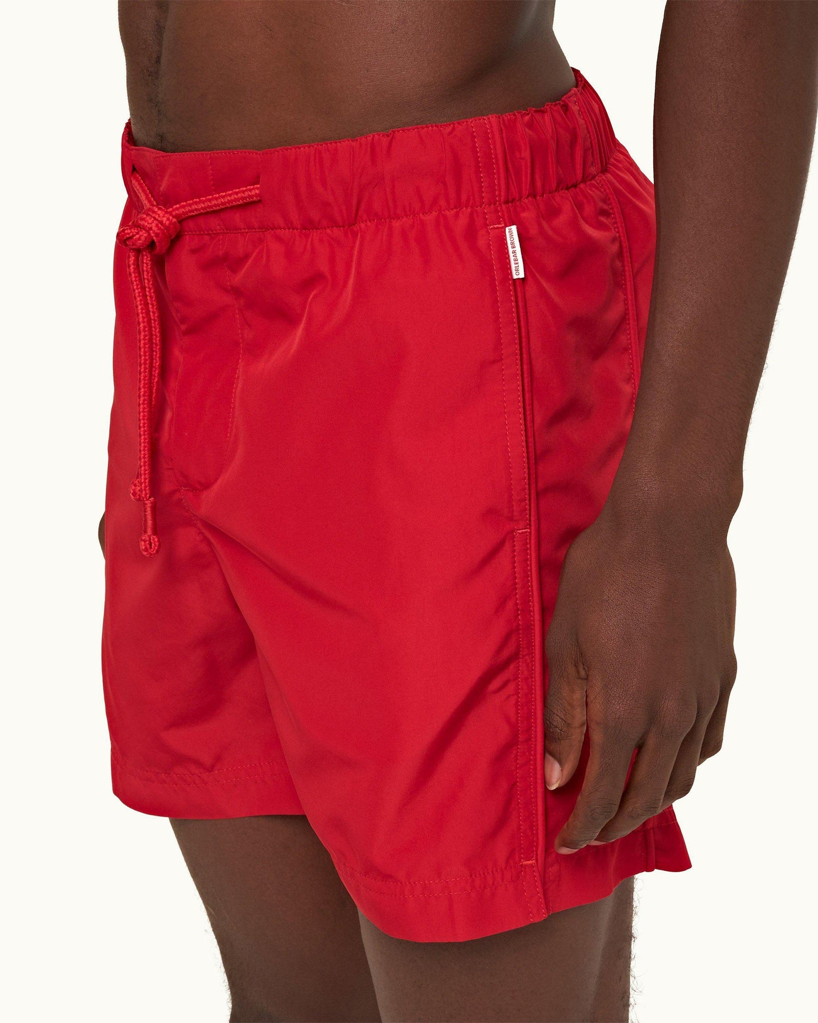 Bulldog Drawcord Vermillion Drawcord Mid-Length Swim Shorts | Vermillion