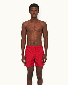 Bulldog Drawcord Vermillion Drawcord Mid-Length Swim Shorts | Vermillion