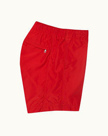 Bulldog Drawcord Vermillion Drawcord Mid-Length Swim Shorts | Vermillion