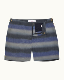 Mid-Length Swim Shorts In Night Iris Blue Fade | Night Iris