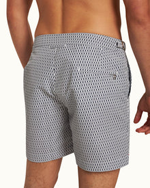 Men | Bulldog Swim Boxer | White/Midnight Navy