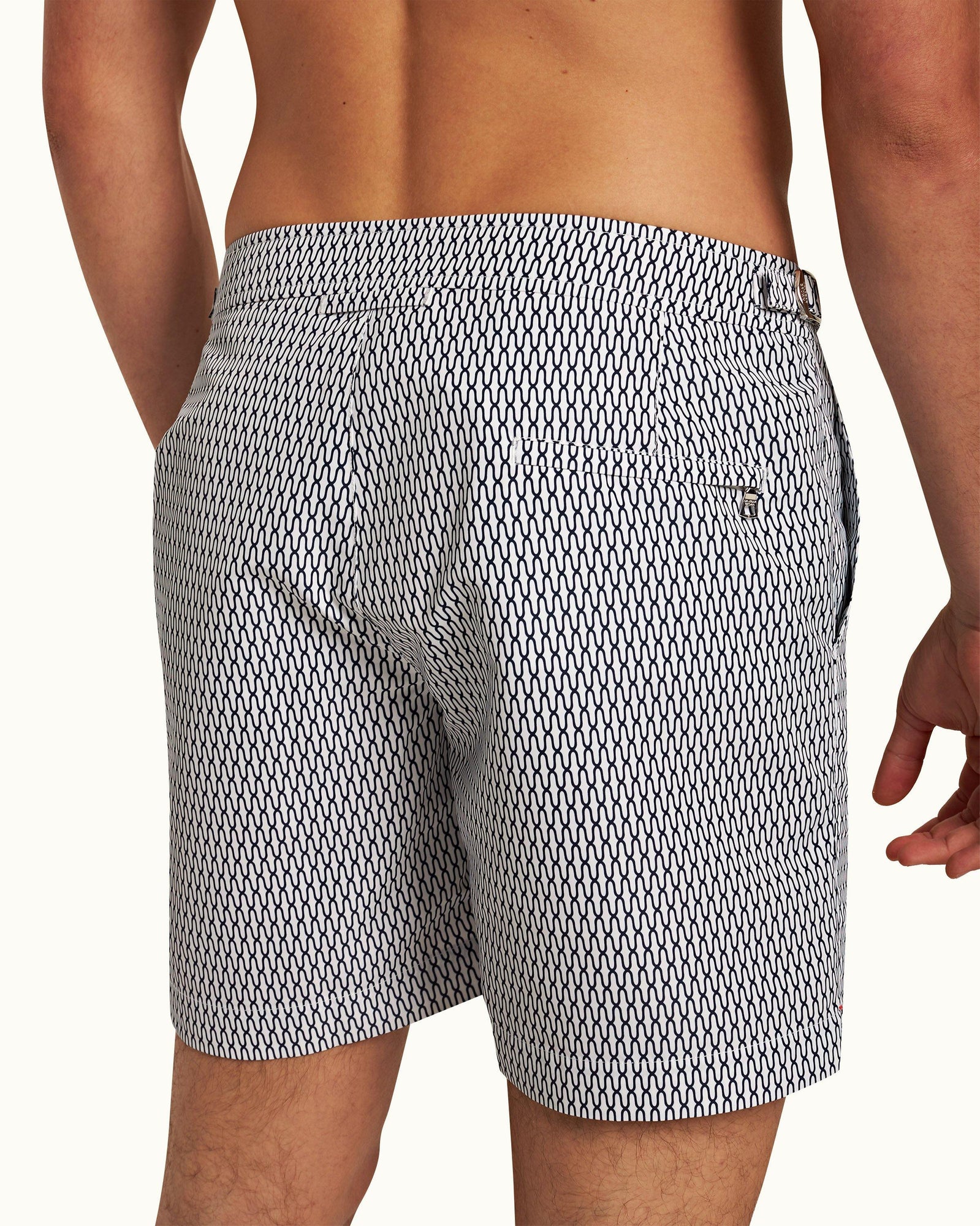 Men | Bulldog Swim Boxer | White/Midnight Navy