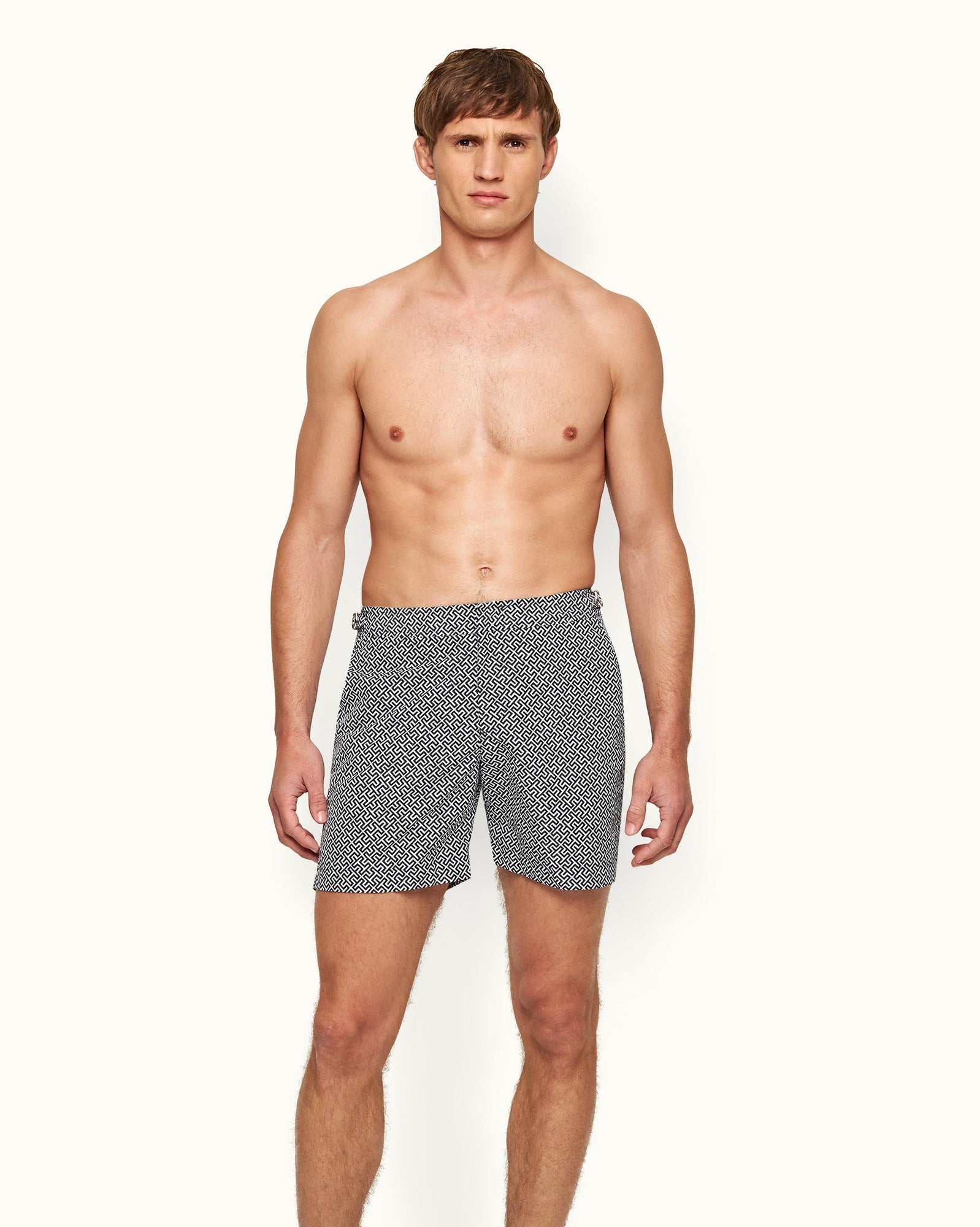 Bulldog Skydiver/Cloud Mid-Length Swim Shorts | Navy