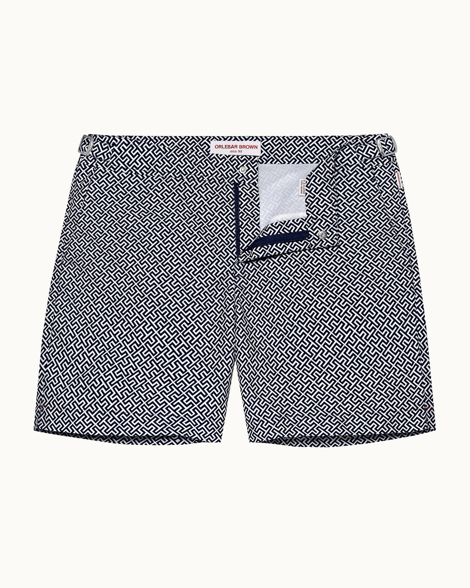 Bulldog Skydiver/Cloud Mid-Length Swim Shorts | Navy