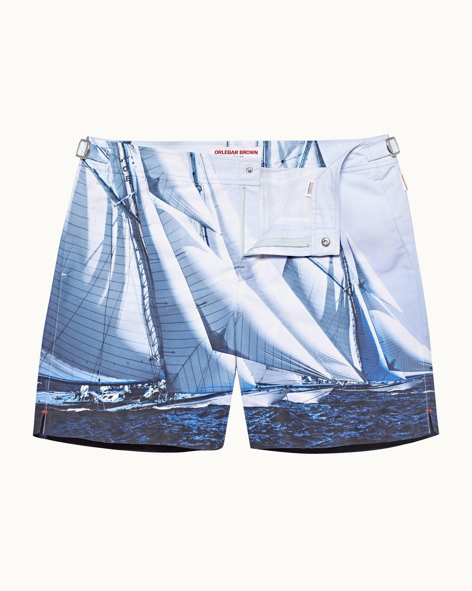 Bulldog Ocean Outlook Dark Sapphire Mid-Length Swim Shorts | Ocean Outlook Dark Sapphire